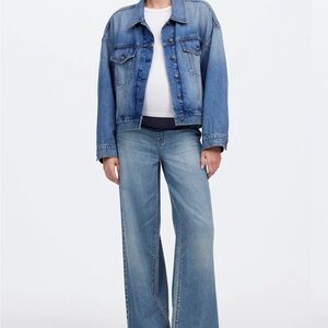 Madewell Super Wide Leg Maternity Jeans